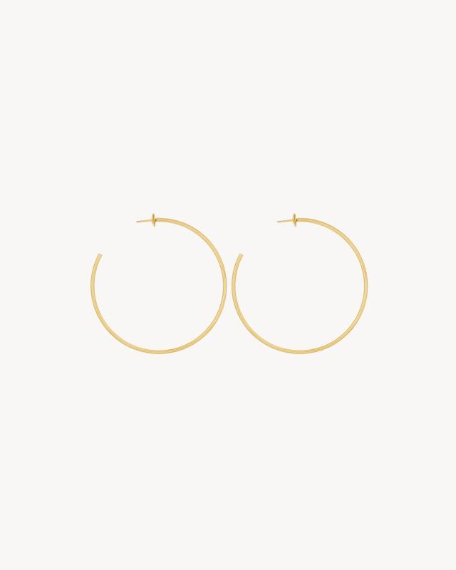 Saint Laurent Hoop earrings in 18k yellow gold