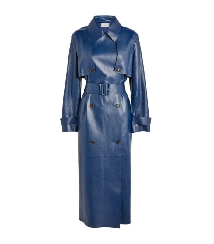 The Row Leather heathrow trench coat