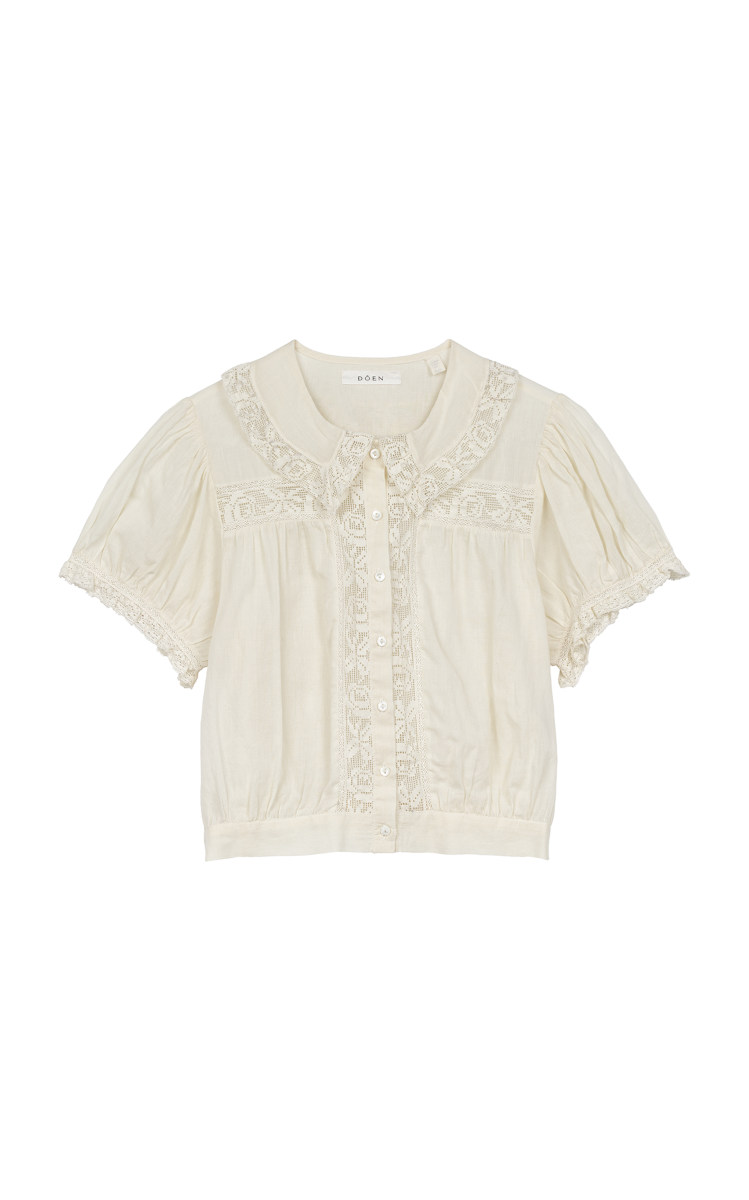 DOEN Skylark Embroidered Organic Cotton Top