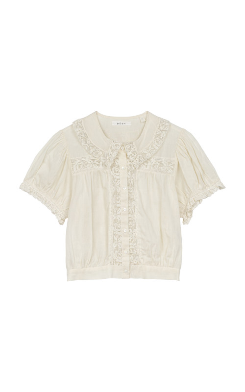 DOEN Skylark Embroidered Organic Cotton Top