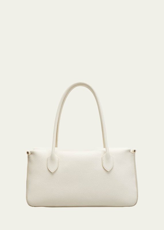 The Row Pebbled Leather Top Handle Bag