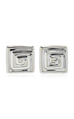 LOUIS ABEL Uzu Square Recycled Sterling Silver Earrings