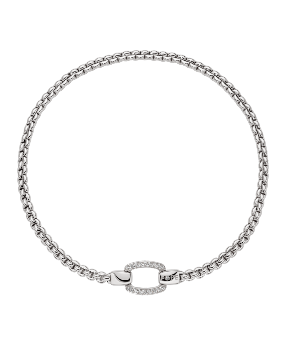 FOPE Flex'it necklace with diamond pavé clasp