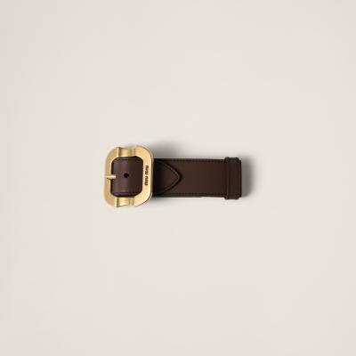 MIU MIU Leather bracelet with buckle