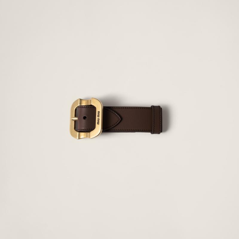 MIU MIU Leather bracelet with buckle