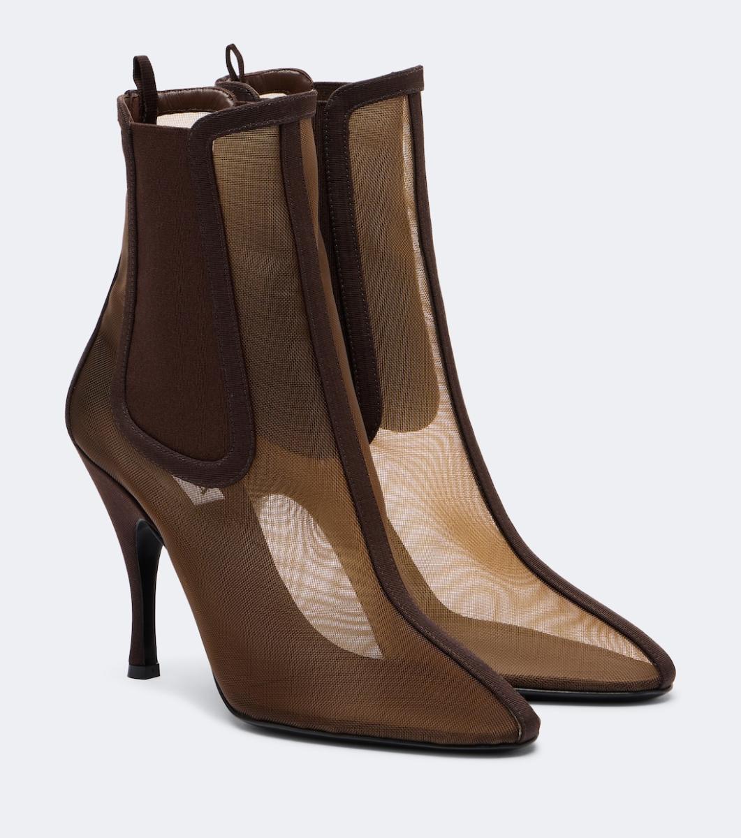 ALAIA Mesh ankle boots