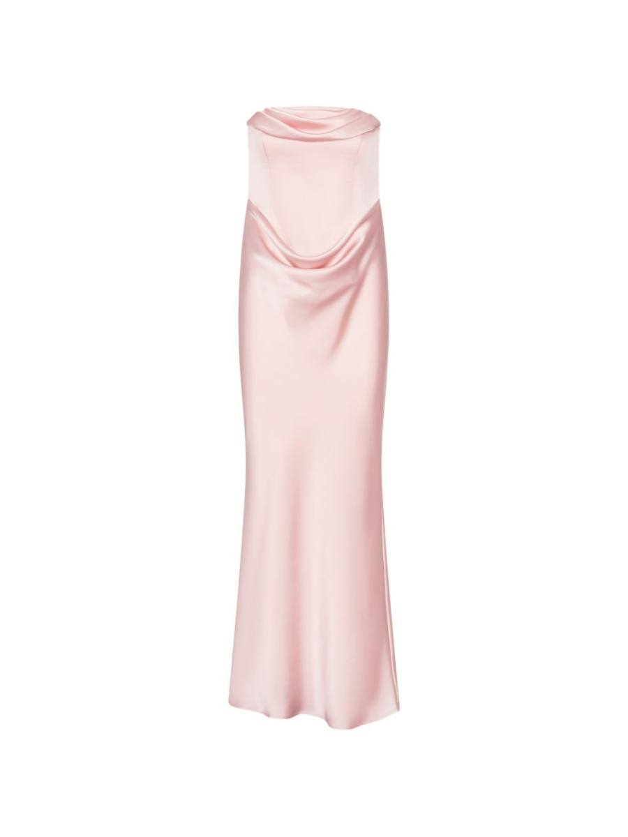 ROTATE BIRGER CHRISTENSEN corsage strapless maxi dress