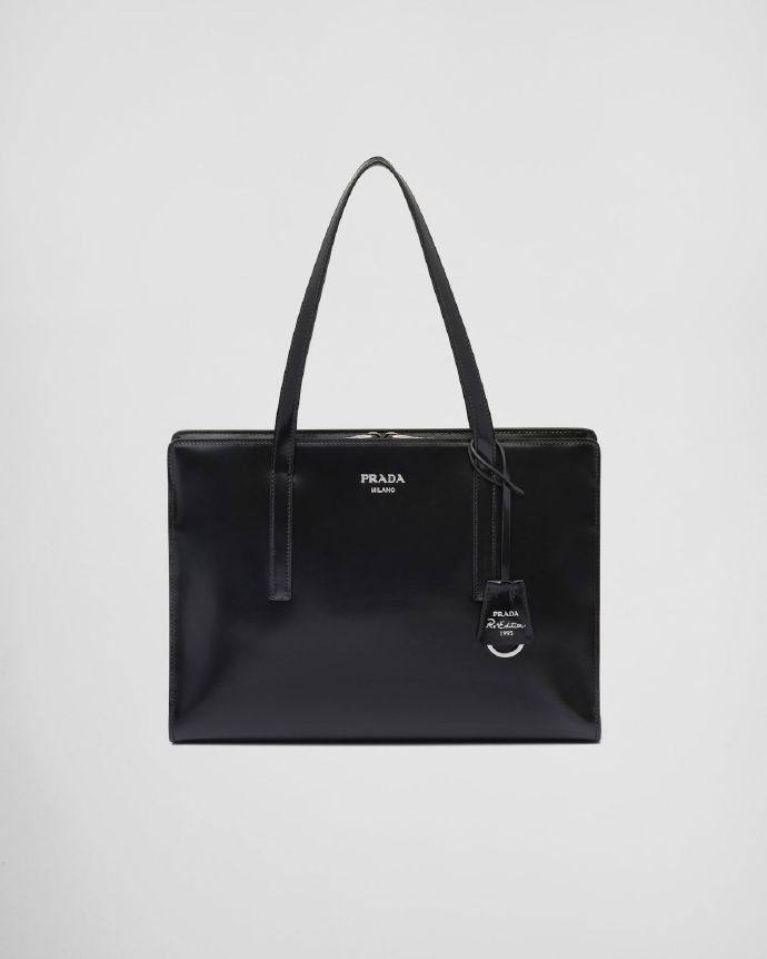 PRADA Re-Edition 1995 brushed-leather medium handbag