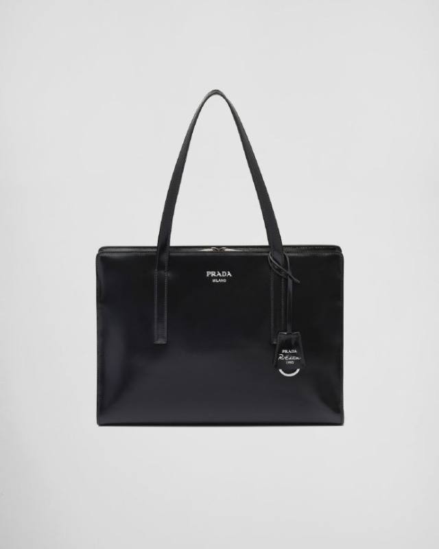 PRADA Re-Edition 1995 brushed-leather medium handbag