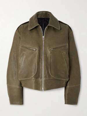 PETAR PETROV The Criminal padded distressed leather jacket
