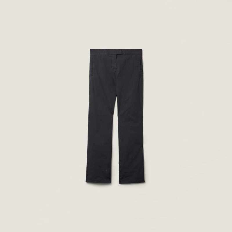 MIU MIU Stretch poplin pants