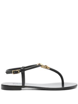 Giuseppe Zanotti Tie flat leather sandals