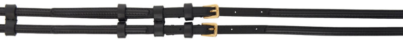 The Row Black Double Belt