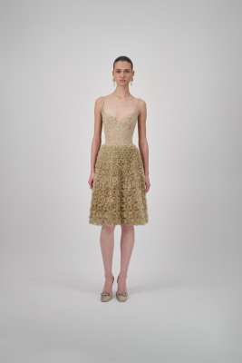 Georges Hobeika Lace Floral Bodysuit