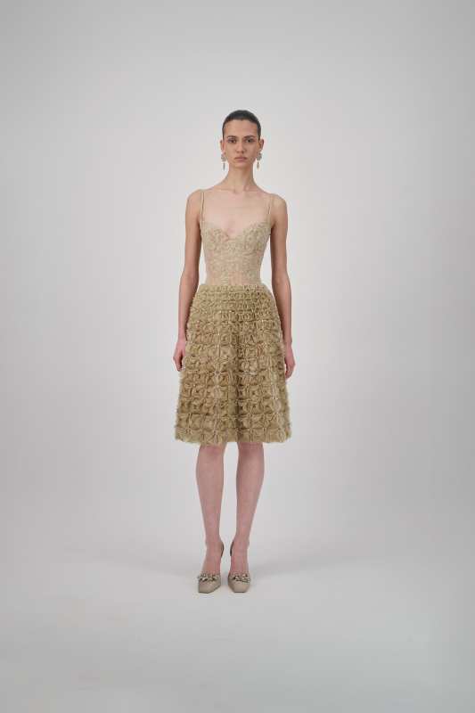 Georges Hobeika Lace Floral Bodysuit