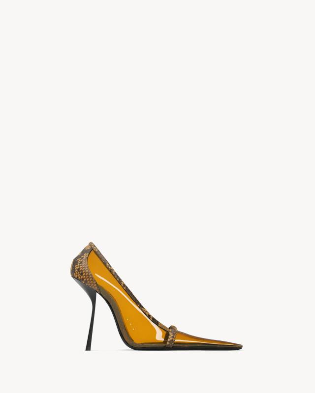 Saint Laurent BRIGITTE pumps in TPU and python