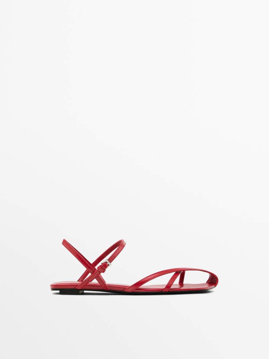 Massimo Dutti Flat strappy sandals