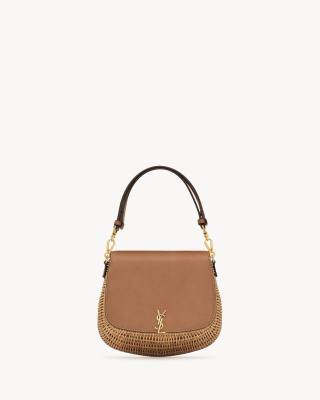 Saint Laurent Mini VOLTAIRE top handle bag in osier