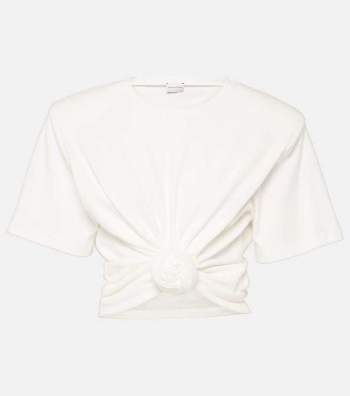 MAGDA BUTRYM Gathered cotton jersey top