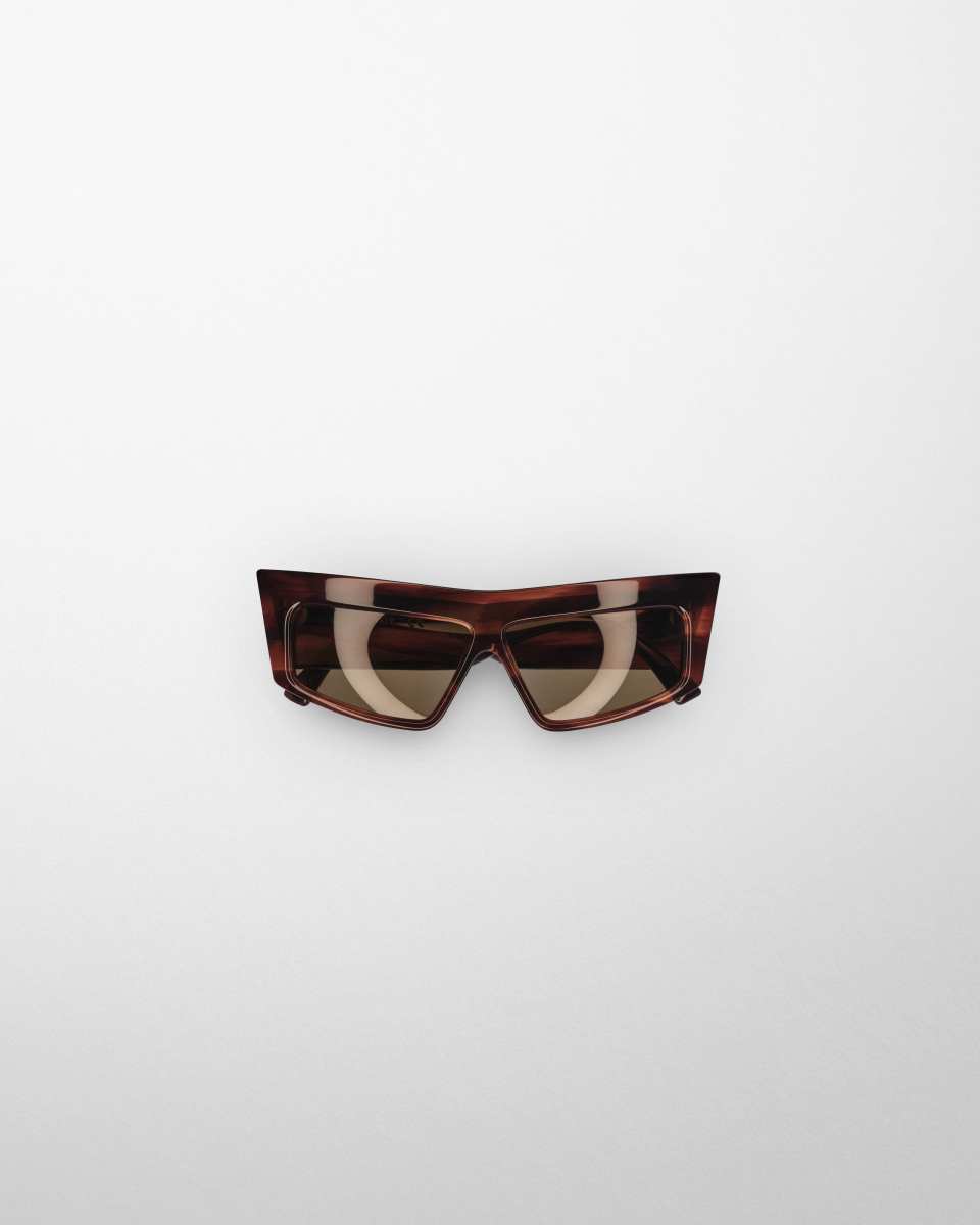 PHOEBE PHILO CRUISE SUNGLASSES in tawny tortoiseshell acetate