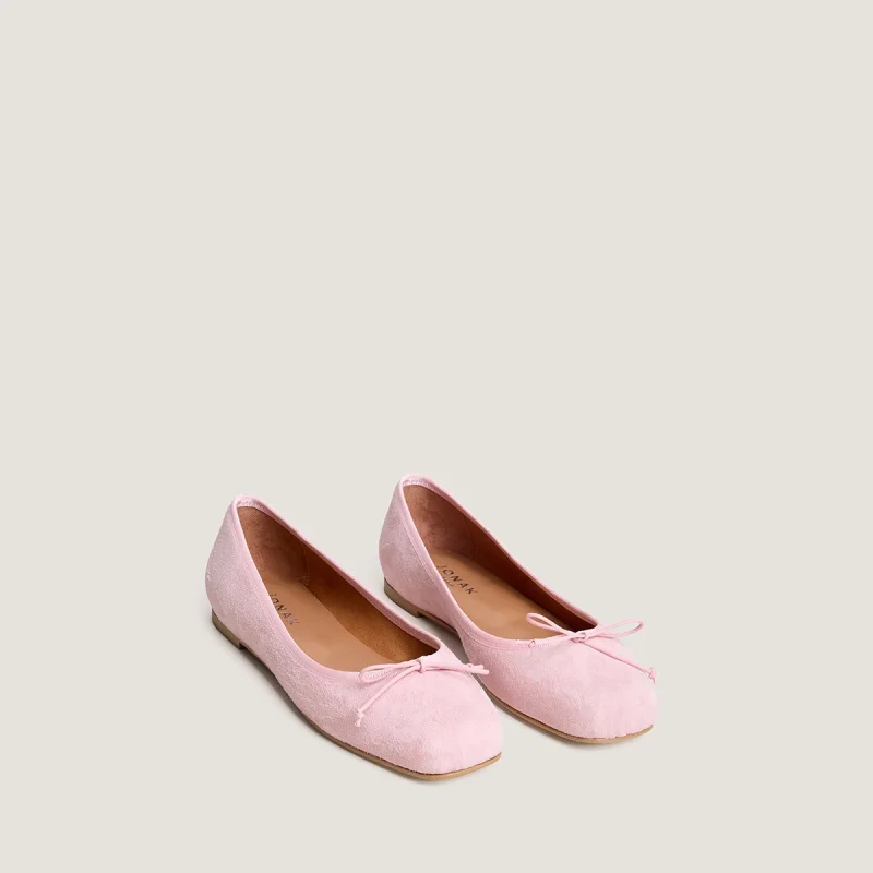 JONAK Square-toe ballet flats with laces