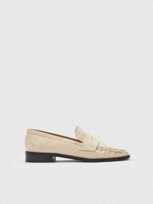 ATP Atelier Airola Linen Printed Ostrich Loafers Regular price