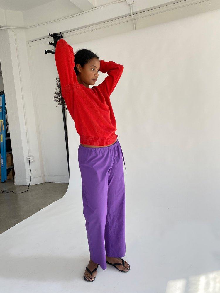 Brooke Callahan Tie Pants - Purple