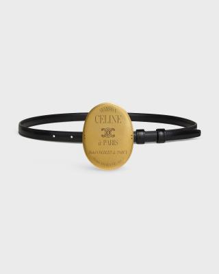 CELINE MAISON CELINE BELT IN Taurillon Leather