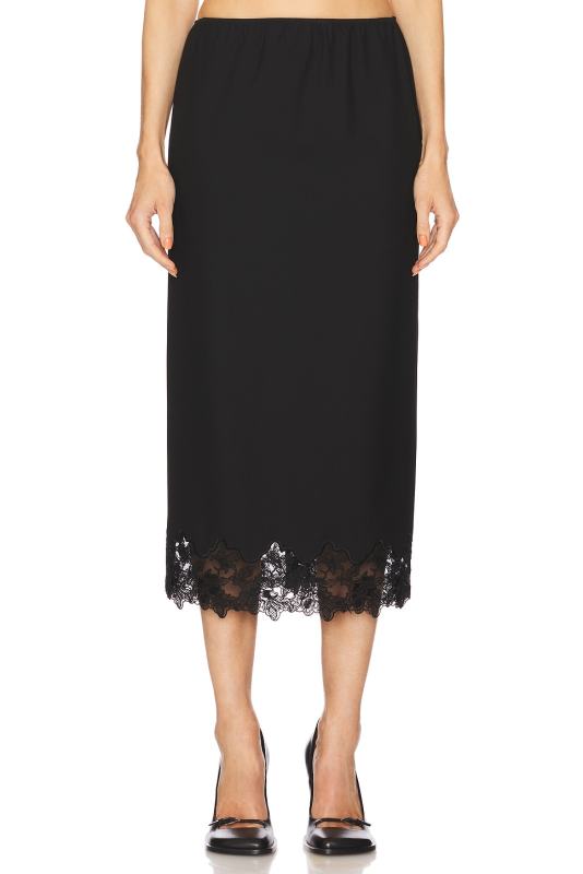 HELSA Suit Midi Skirt With Lace