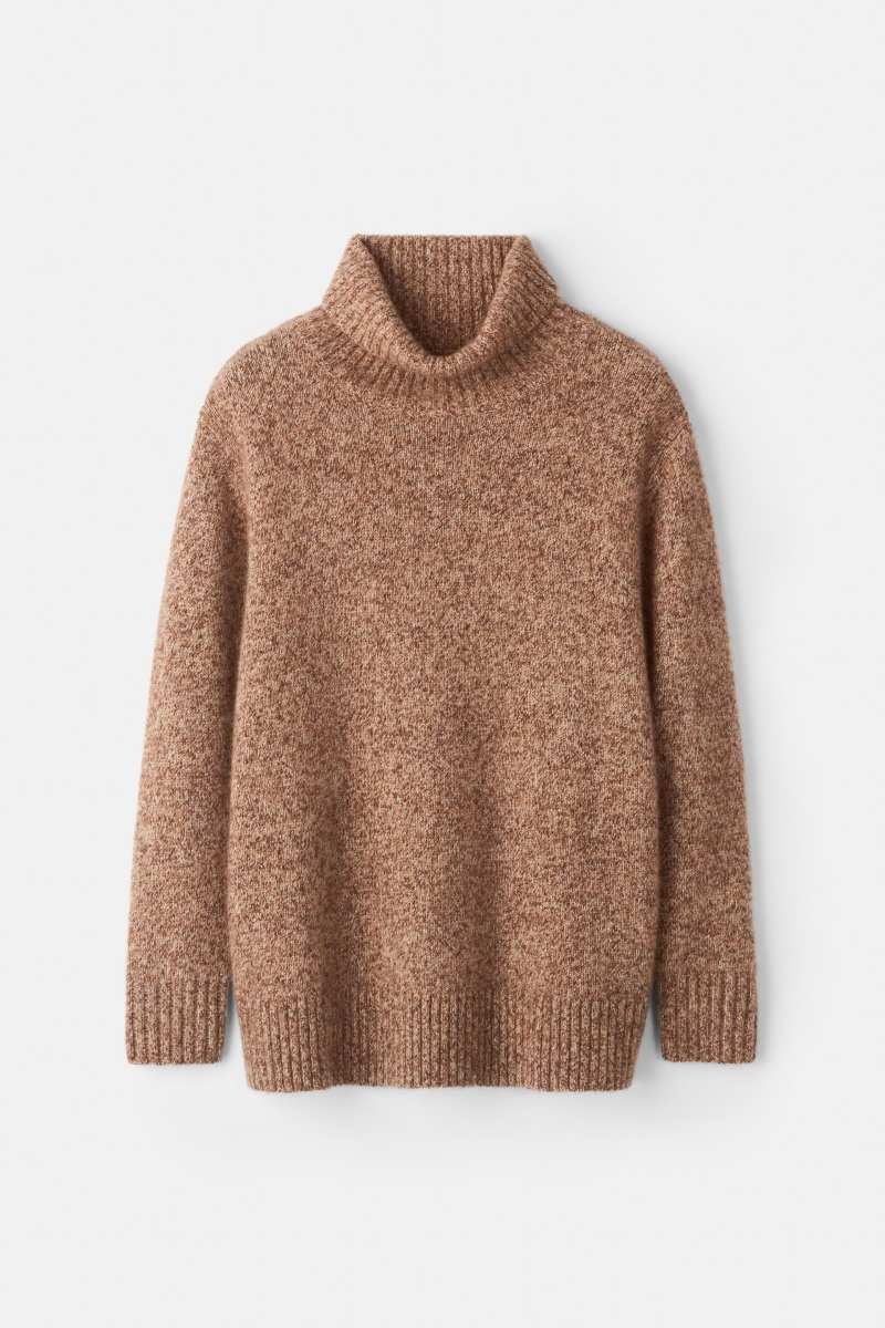Soft Goat Marled relaxed fit turtleneck