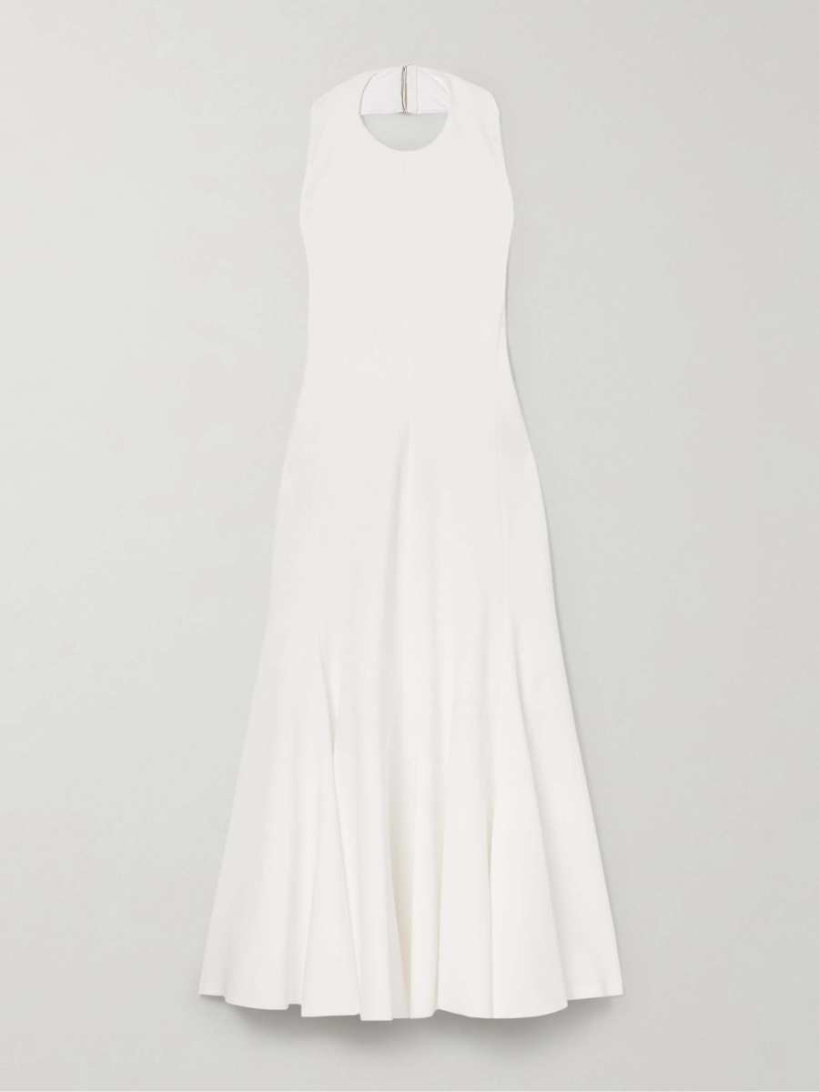 Jacquemus Favola open-back crepe-jersey halterneck midi dress