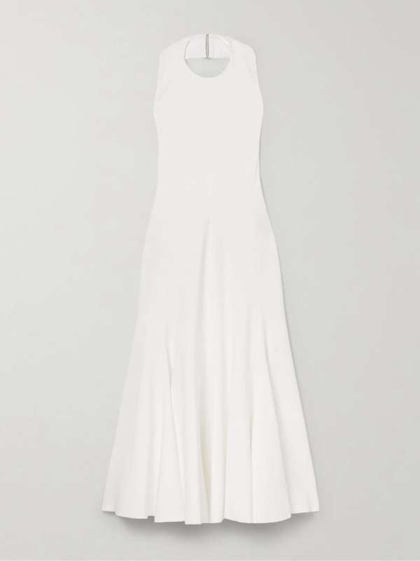 Jacquemus Favola open-back crepe-jersey halterneck midi dress