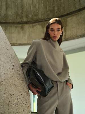 The Couture Club FUNNEL NECK TOP