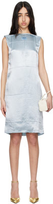 Commission Blue Creased Lab Midi Dress