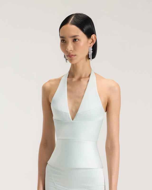 FANCi CLUB Obliged Halterneck Corset Top
