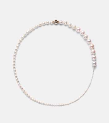 Sophie Bille Brahe Peggy 14kt gold necklace with freshwater pearls