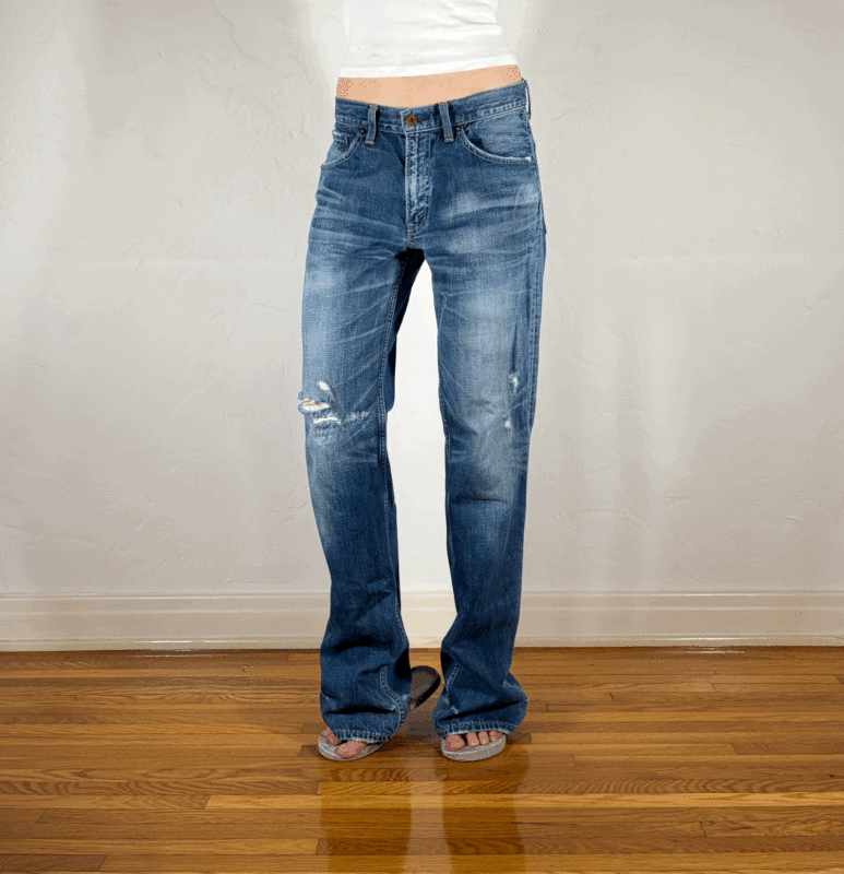 BLUEYDENIM Levi Classic Vintage Distressed Jeans