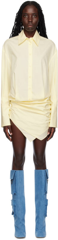 THE ATTICO Yellow Hatty Minidress