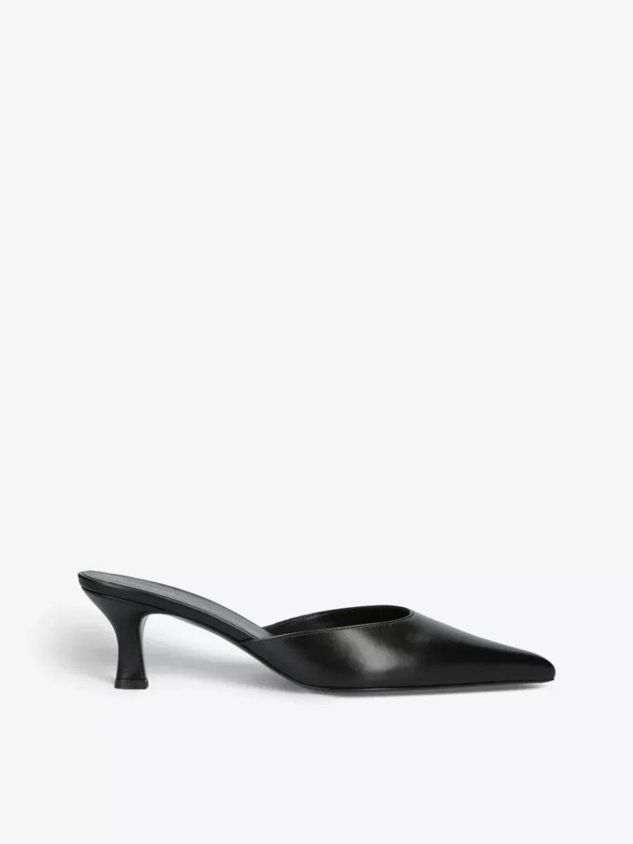 The Row Cybil pointed-toe leather mules