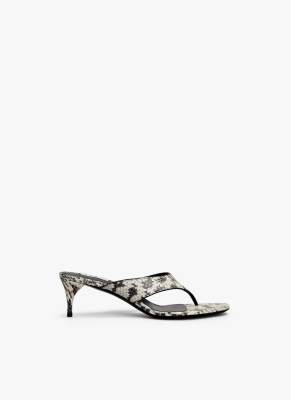 ALAIA INFRADITO THONG MULES IN ELAPHE