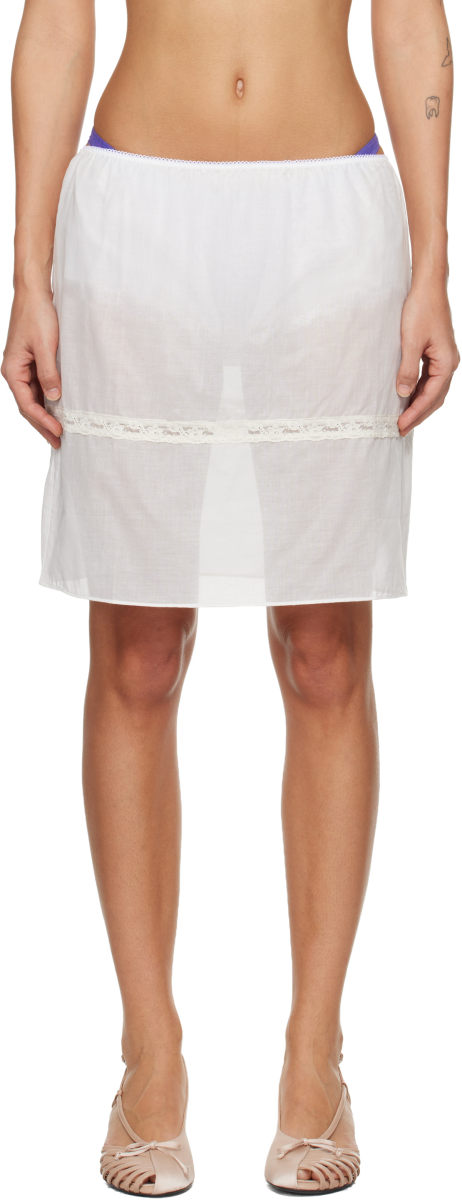 Fruity Booty White Lace Trim Bloomer Midi Skirt
