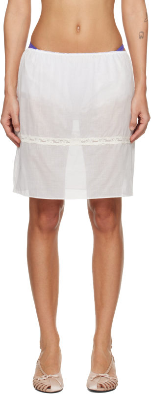Fruity Booty White Lace Trim Bloomer Midi Skirt