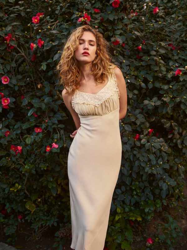 Reformation Hildie Silk Dress