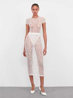 WARDROBE.NYC Lace Skirt