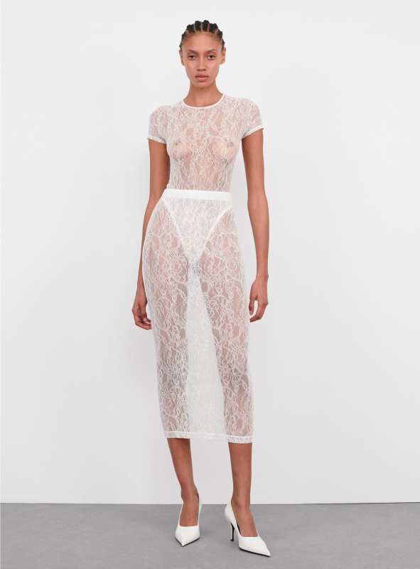 WARDROBE.NYC Lace Skirt