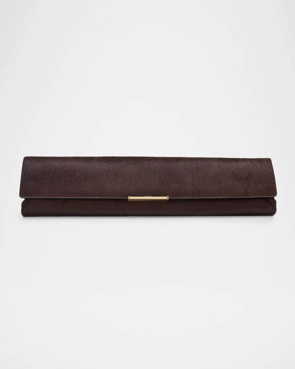 Balmain Long Pony Hair Clutch Bag