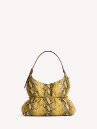 Balmain Sphynx medium bag in python-effect leather
