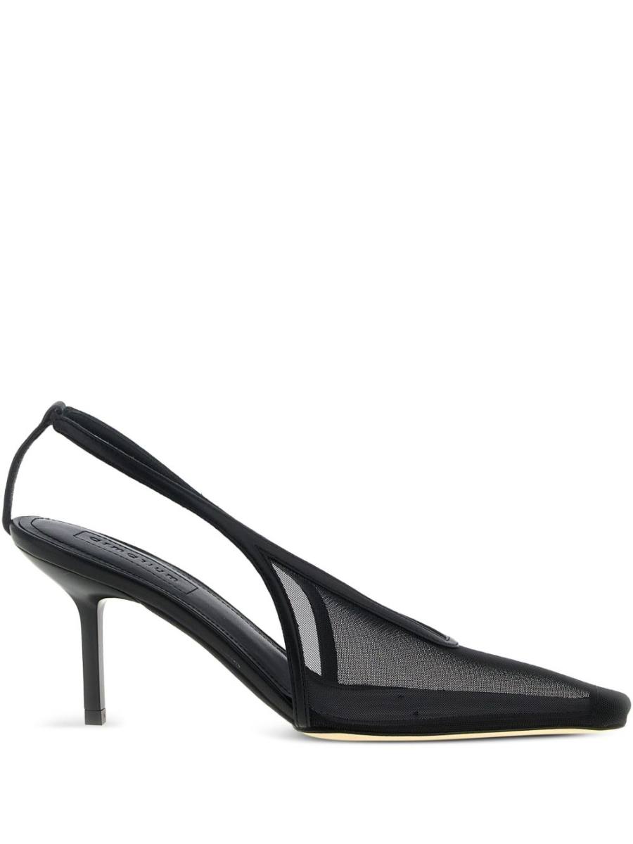 ARMARIUM 75mm Evelina mesh slingback pumps