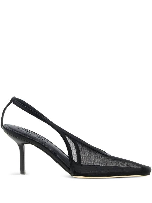 ARMARIUM 75mm Evelina mesh slingback pumps