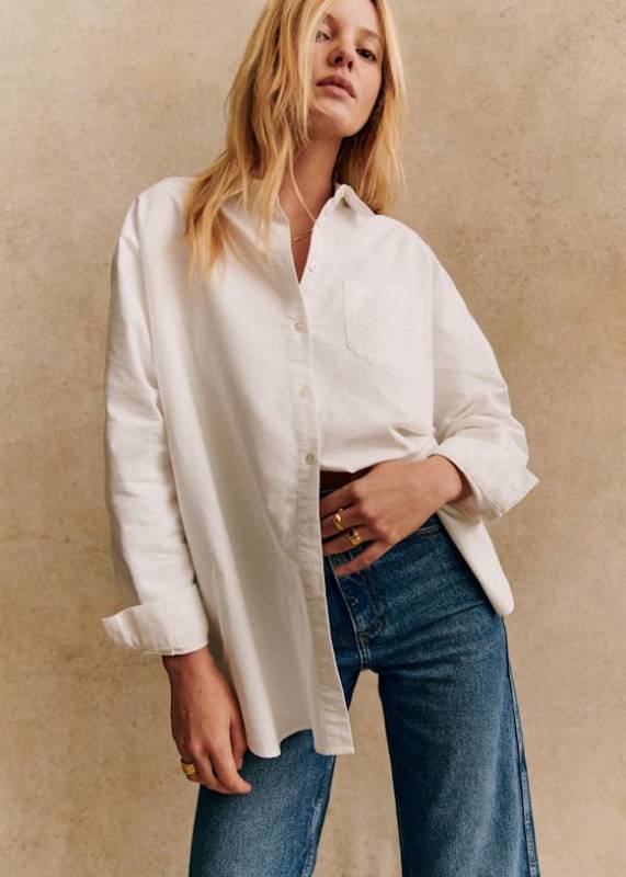 SEZANE Max Shirt Casual White